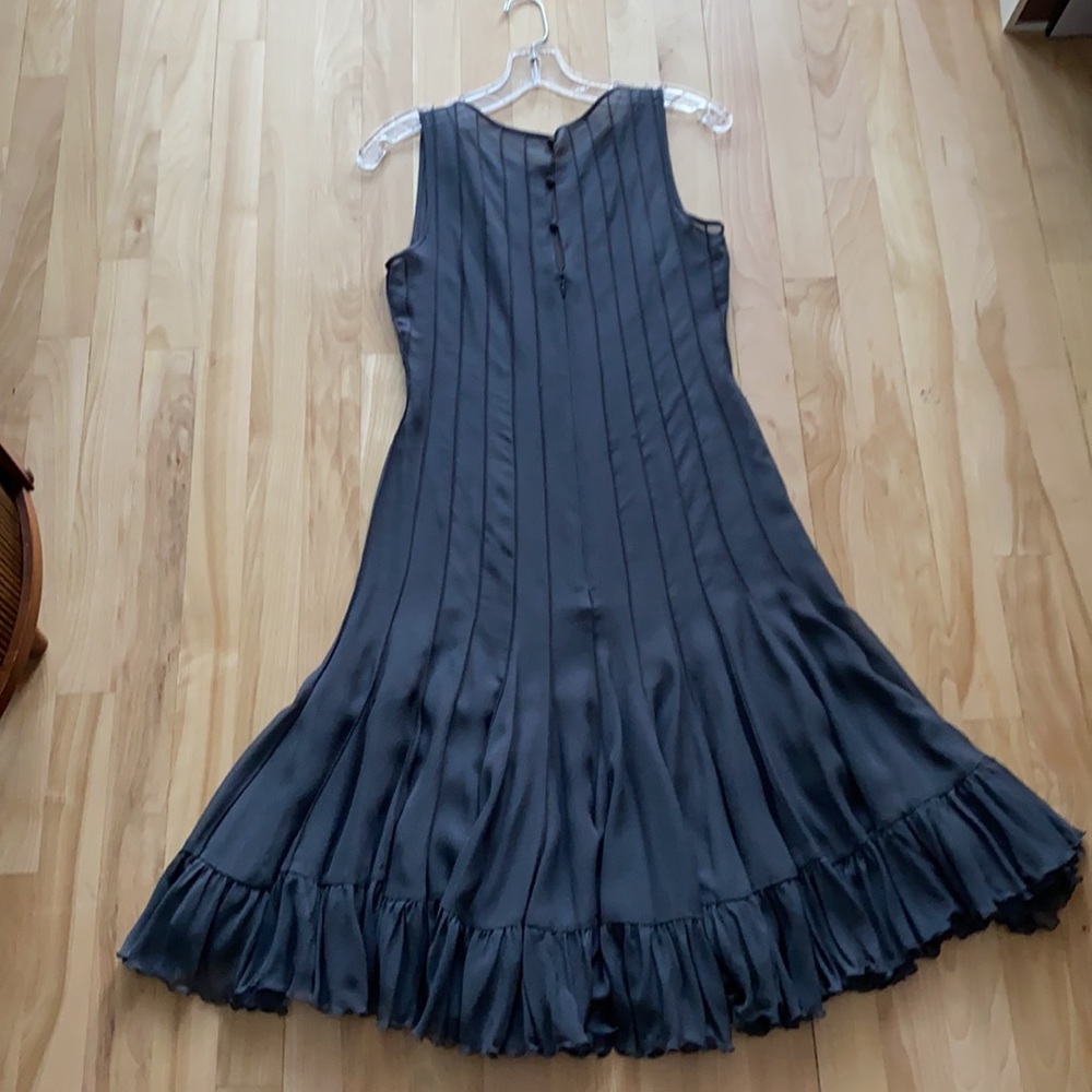 EUC Rickie Freeman for Teri Jon Pewter dress - Picture 8 of 16